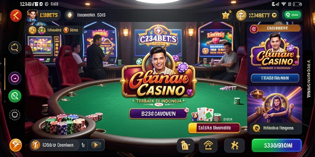 Tampilan utama 1234BETS menyuguhkan suasana permainan Live Casino yang menarik.