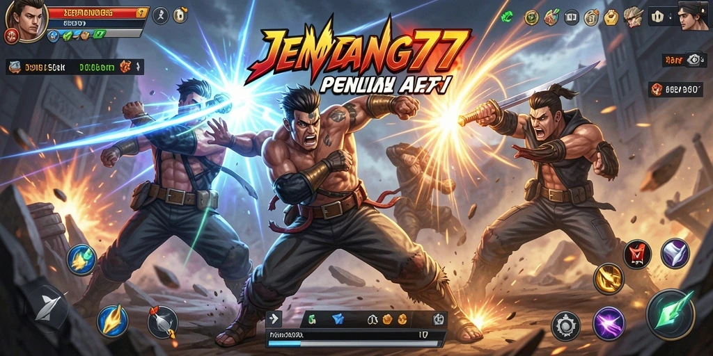 Tampilan seru dari gameplay JEPANG77 yang penuh aksi.