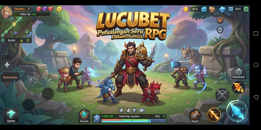 Tangkapan layar menunjukkan karakter dalam pertempuran epik di LUCUBET.