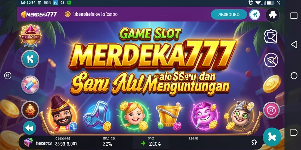 Tampilan gameplay <strong>MERDEKA777</strong> yang menarik dengan slot beragam tema.