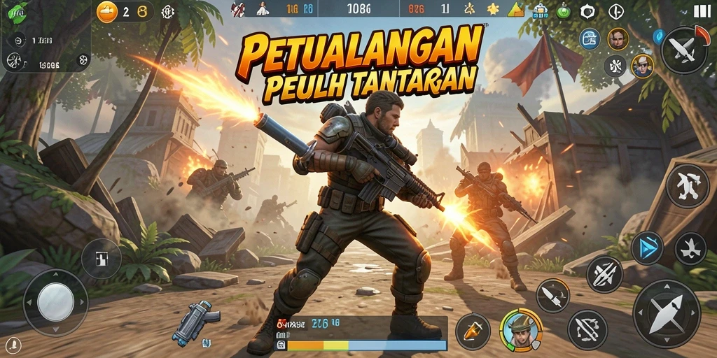 Tampilan gameplay menegangkan dari SUKA86 dalam aksi penuh.